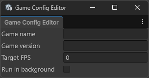 游戏配置编辑器